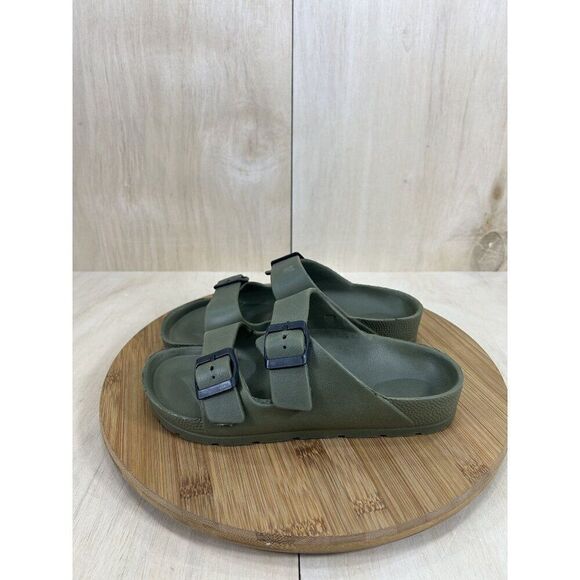 Weestep Essential Lightweight Green Double Strap Sandals Womens Size 7 - Picture 1 of 6